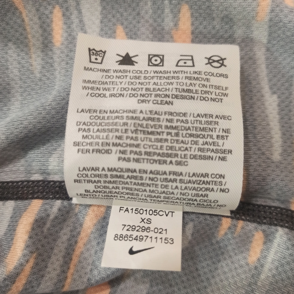 Nike Tank Top Womens XS gray orange Dri Fit  Running Athletic - Picture 10 of 16